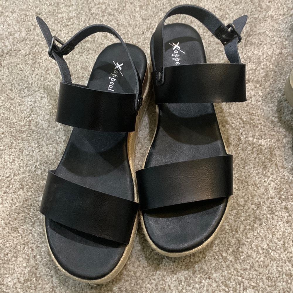 X/appeal Leather Platform Shoes